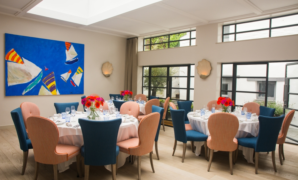 Private Dining in Courtyard Room at The St Mawes Hotel