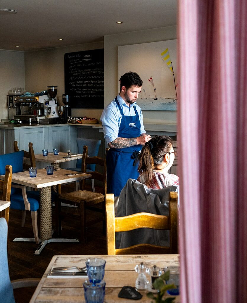 The Lower Deck Bar at the St Mawes Hotel